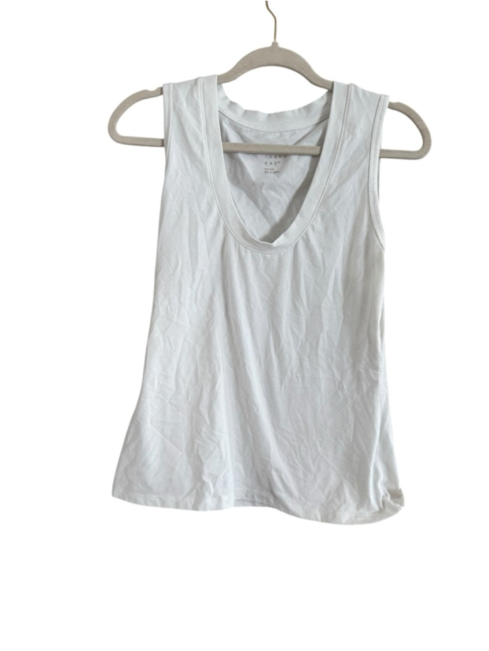 Women's A New Day White V-Neck Tank Top M - Picture 2 of 7